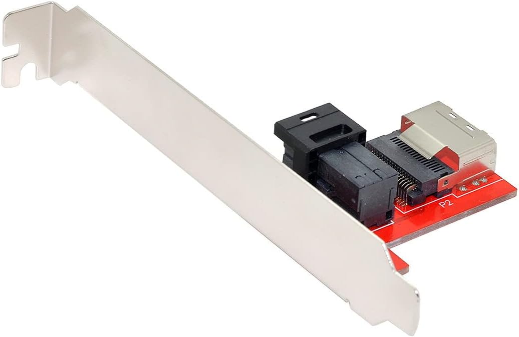 cablecc PCI-Express 4.0 Mini SAS SFF-8087 auf SAS HD SFF-8643 PCBA-Buchsenadapter mit Halterung SFF-