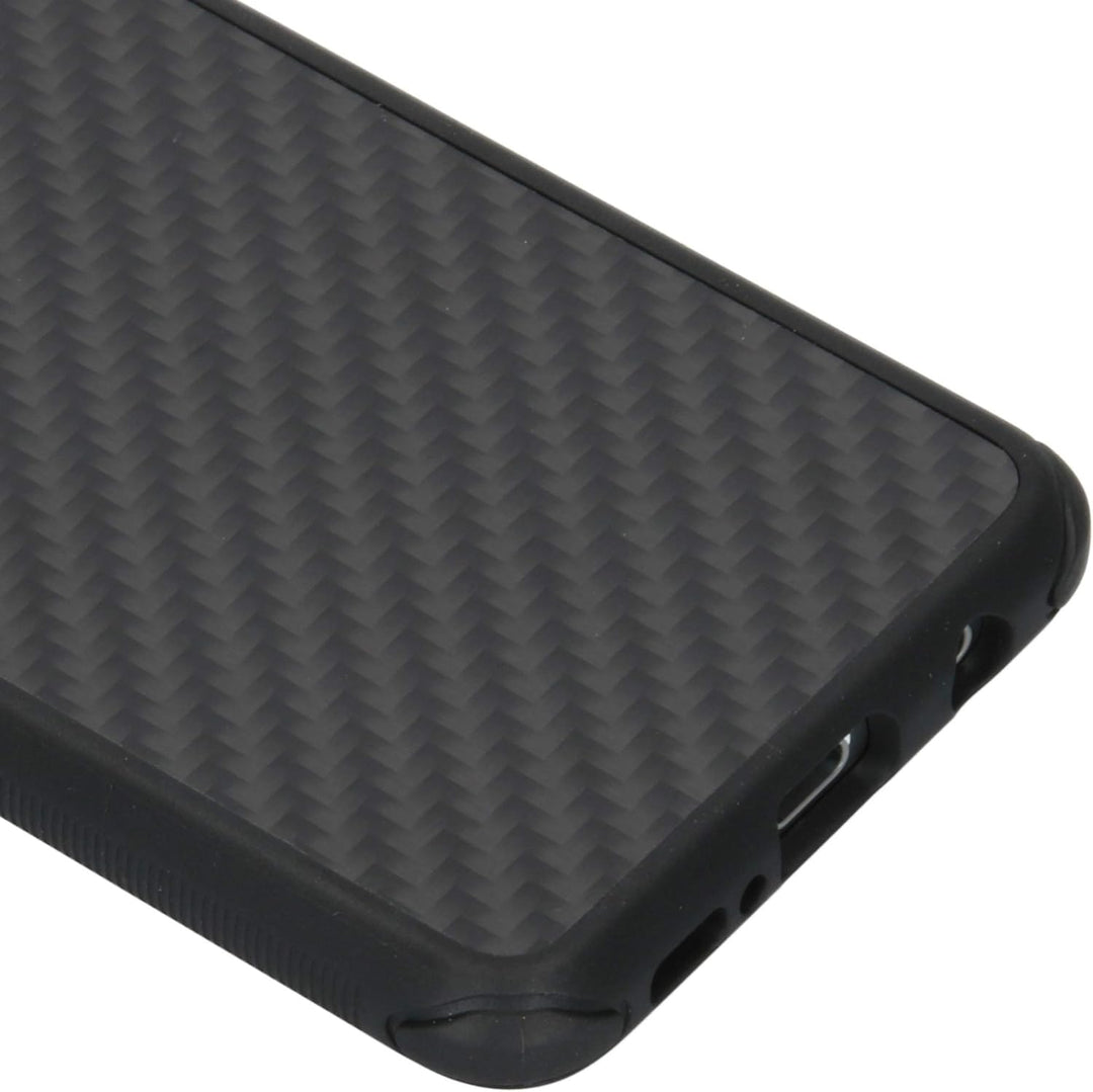 Black Rock - Hülle Robust Case Real Carbon passend für Samsung Galaxy S10 | Karbon, Handyhülle, Dünn