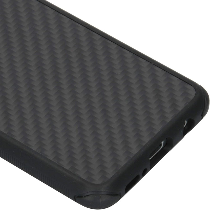 Black Rock - Hülle Robust Case Real Carbon passend für Samsung Galaxy S10 | Karbon, Handyhülle, Dünn