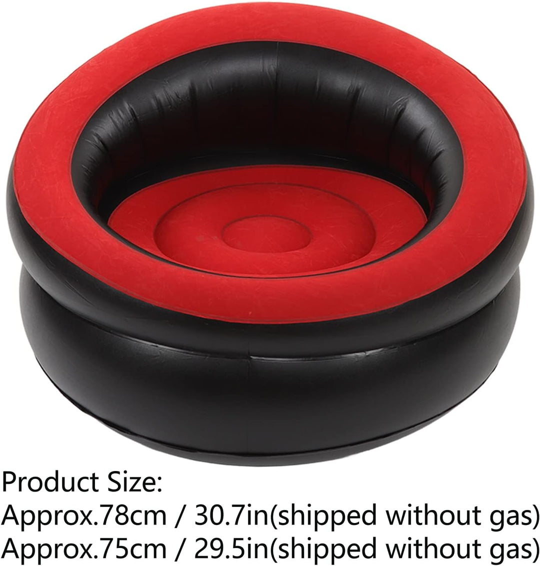 Focket Aufblasbare Couch, Beflocktes Luftsofa, Tragbarer Aufblasbarer Stuhl, Wasserdichtes Aufblasba