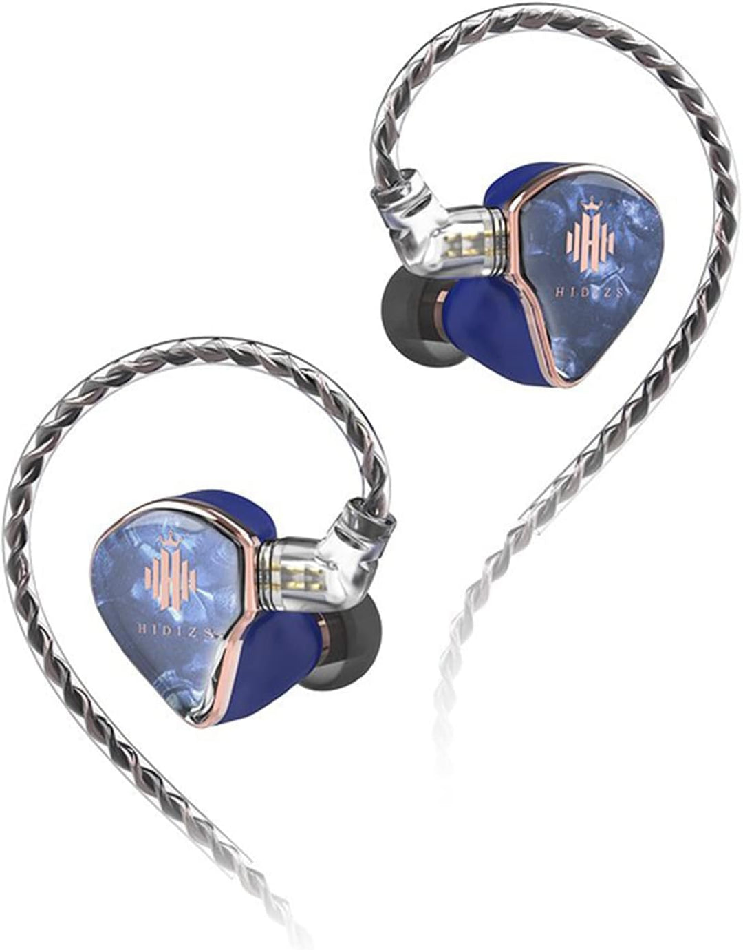 Hidizs MD4 In-Ear-Kopfhörer mit symmetrischen Anker-Treibern, HiFi-In-Ear-Monitoren (Indigo), 4 Stüc
