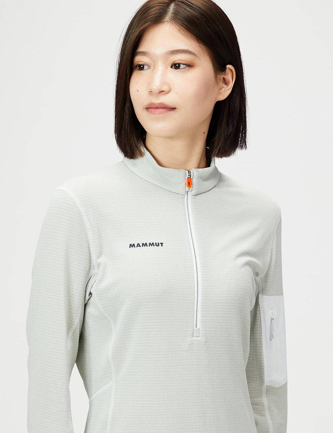 Mammut Damen Aenergy Light Half Midlayer Pullover L White/Highway, L White/Highway