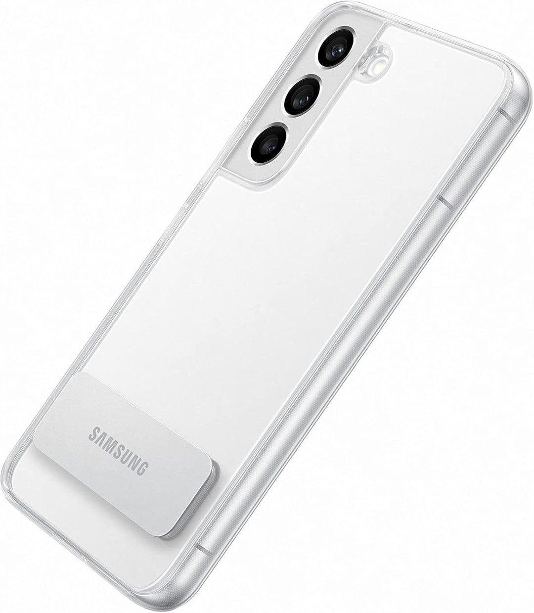 Samsung Clear Standing Cover Smartphone Cover EF-JS901 für Galaxy S22, Handy-Hülle, ausklappbarer St