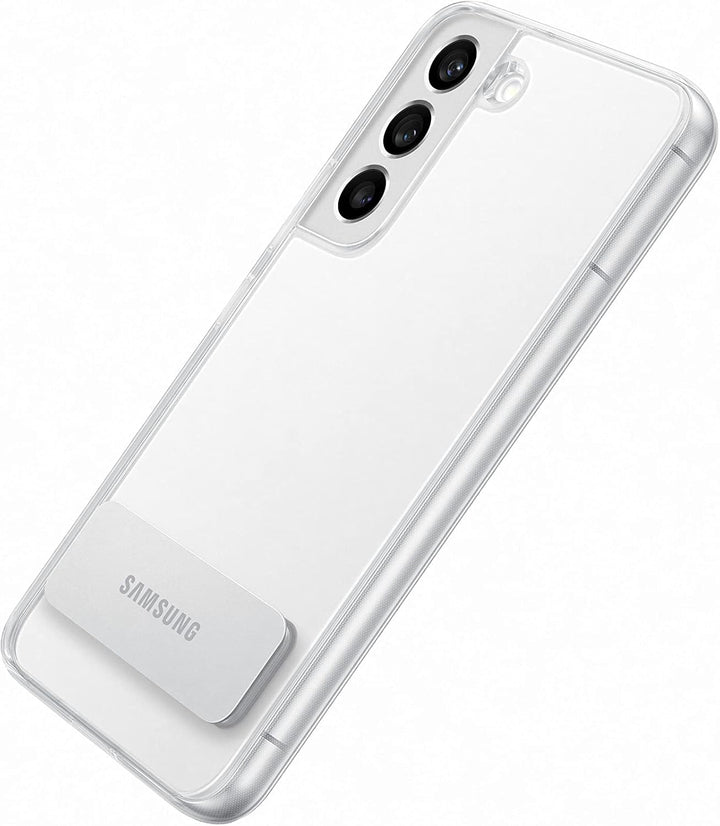 Samsung Clear Standing Cover Smartphone Cover EF-JS901 für Galaxy S22, Handy-Hülle, ausklappbarer St