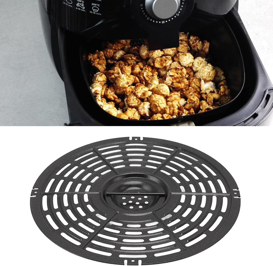 Tissting Air Fryer Liner, 22cm Rund Edelstahl Backpapier Wiederverwendbar Luftfritteuse Liner mit Bü