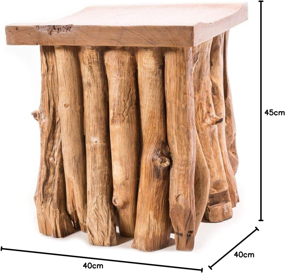 Windalf Hocker & Nachtkästchen AMA h: 45 cm Unikat Handarbeit aus Wurzelholz