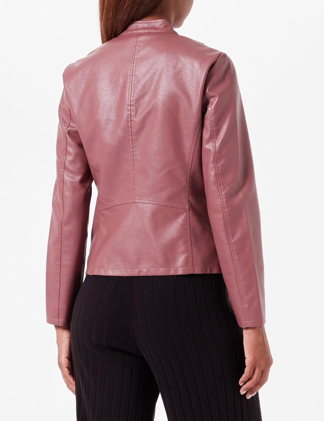ONLY Damen Onlnewmelisa Faux Leather Jacket Cc OTW Jacke 74 Rose Brown, 74 Rose Brown