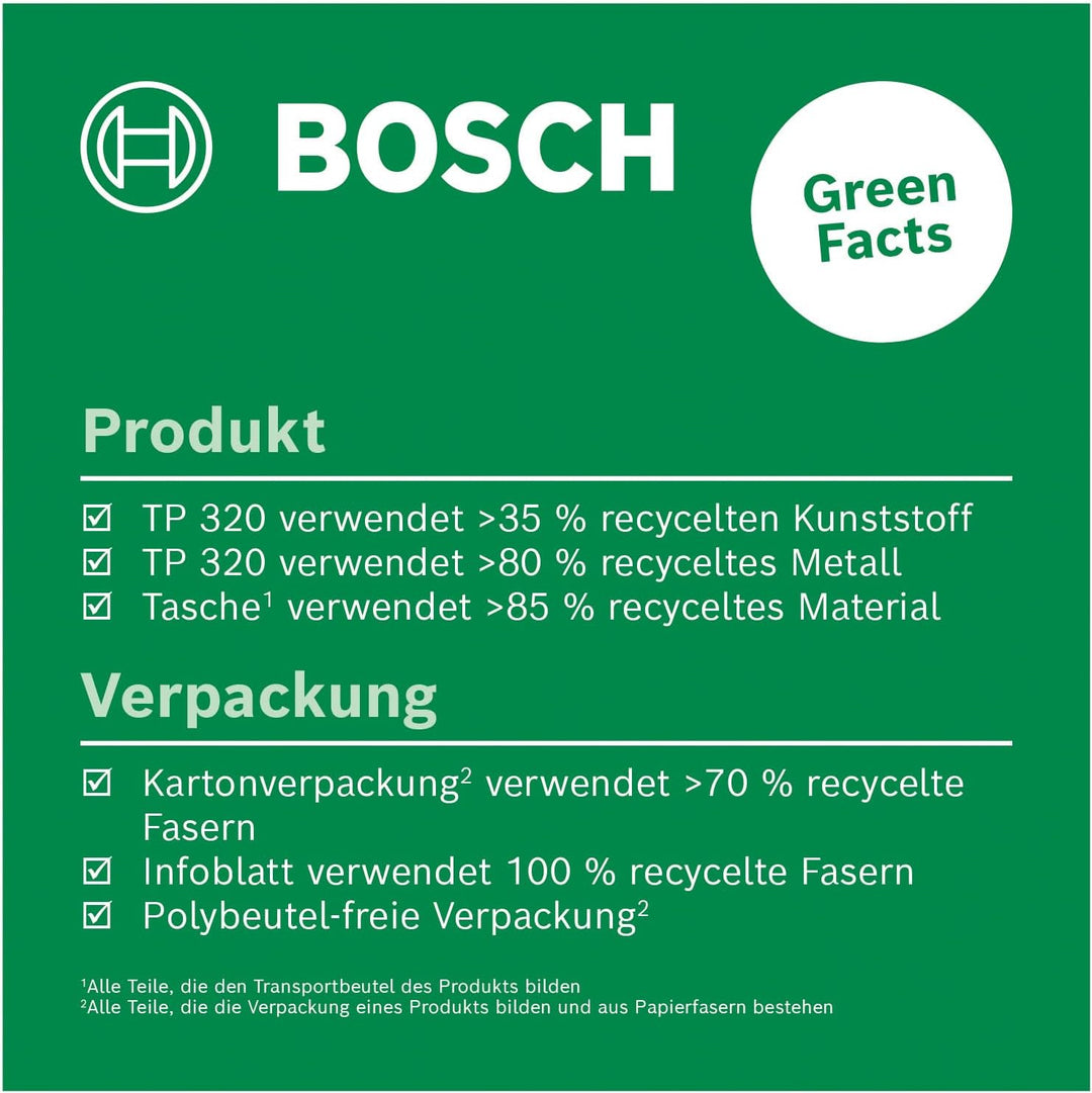 Bosch Teleskopstange TP 320 (höhenverstellbar von 106-320 cm zur schnellen und flexiblen Positionier