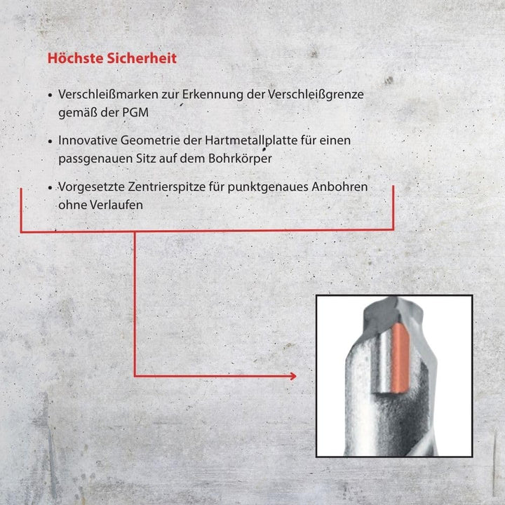 BATIFIX Hammerbohrer SDS-Plus Zweischneider, 12 mm x 160 mm | Zweischneider / Vierschneider Ø5-20 St