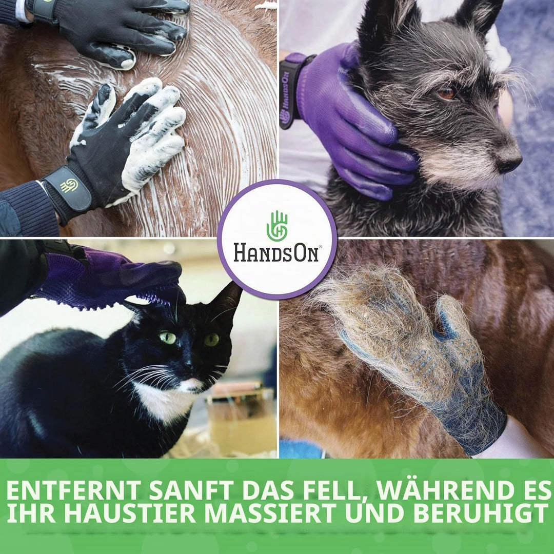 HandsOn Gloves - Der revolutionäre Putzhandschuh aus den USA! Grösse M Schwarz Mittel, Schwarz Mitt