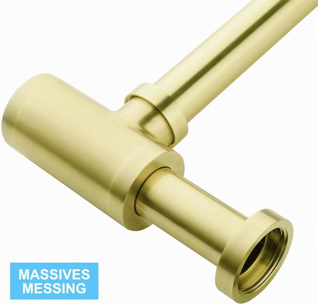 Keymark Design Siphon, Universal Designsiphon für Waschbecken &amp; Waschtisch, Bad Abflussgarnitur pass