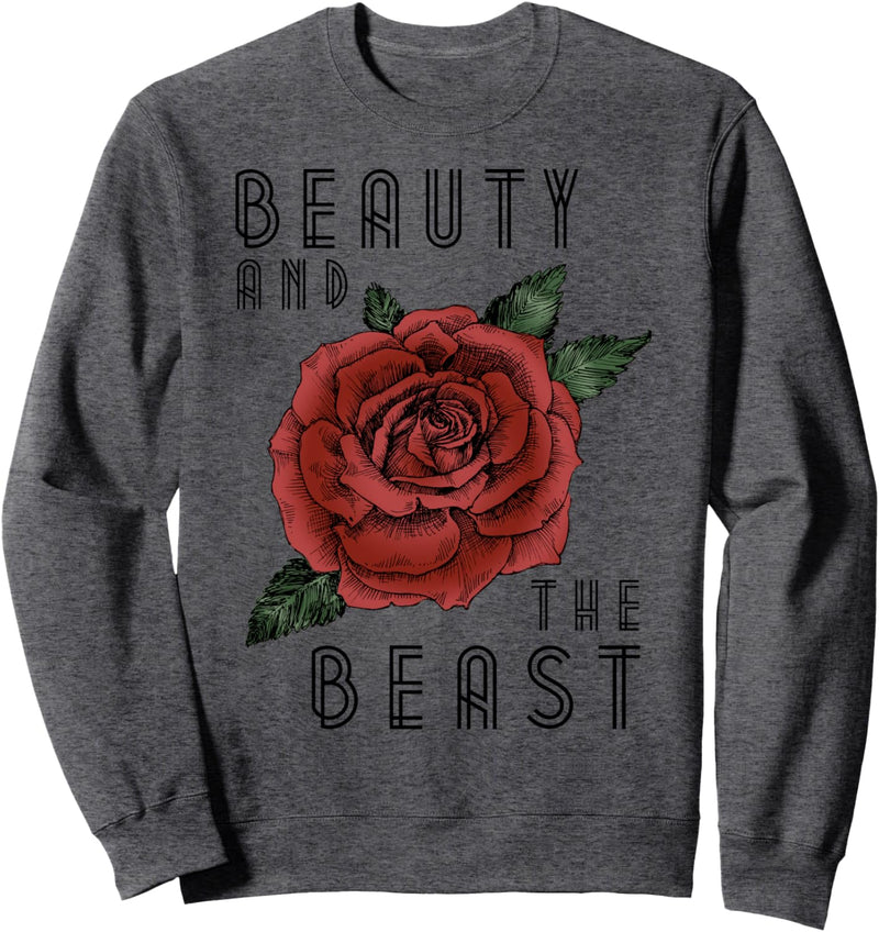 Disney Beauty And The Beast Rose Logo Sweatshirt