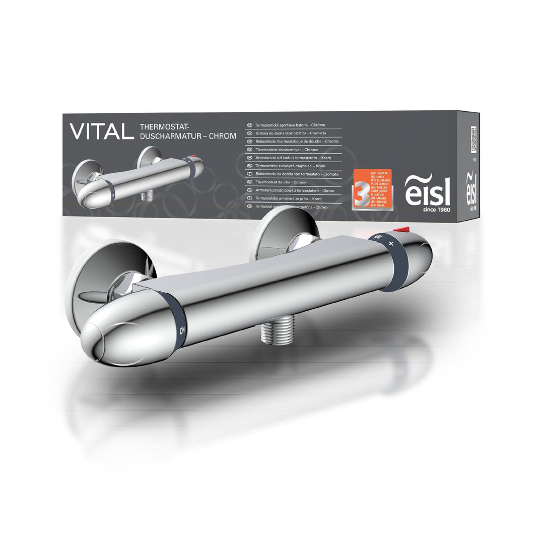 EISL CLT168VCR VITAL Duschthermostat, Mischbatterie mit Thermostat, Wasserhahn Dusche mit Sicherheit