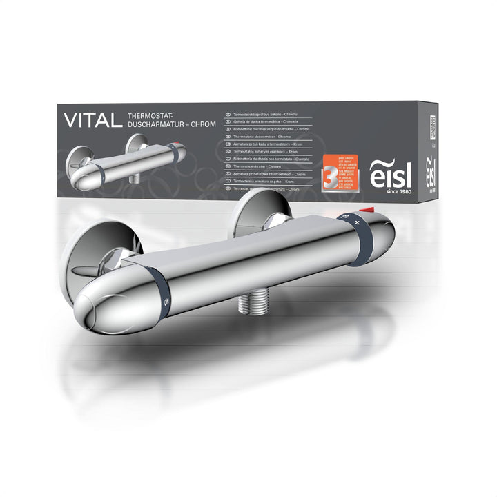 EISL CLT168VCR VITAL Duschthermostat, Mischbatterie mit Thermostat, Wasserhahn Dusche mit Sicherheit