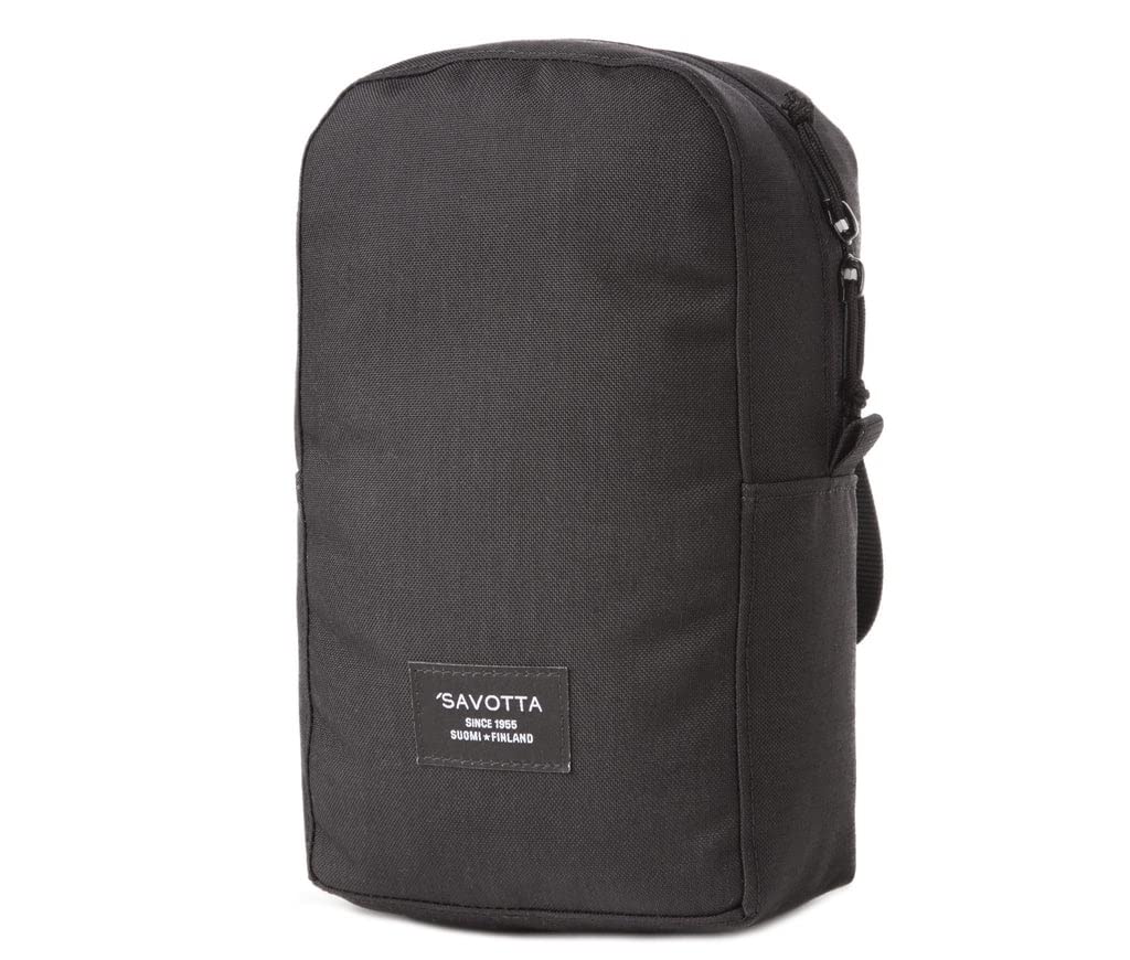Savotta Verticale L - Zusatztasche für Rucksack - 4L - 1000D Cordura PU Beschichtung Schwarz, Schwar