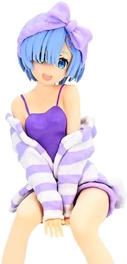 Furyu RE Zero - Rem Room Wear Purple - Statuette PVC Noodle Stopper 14cm