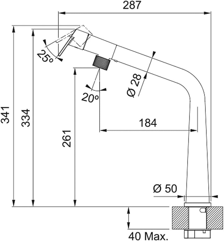 Franke 115.0625.188 ICON PULL-OUT SPRAY Einhebelmischer, Silver