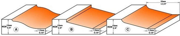CMT Orange Tools 990.501.11 Hor. Lichter – Fräser mit rodam. HM S 12 D 82.5 x 15 (A)