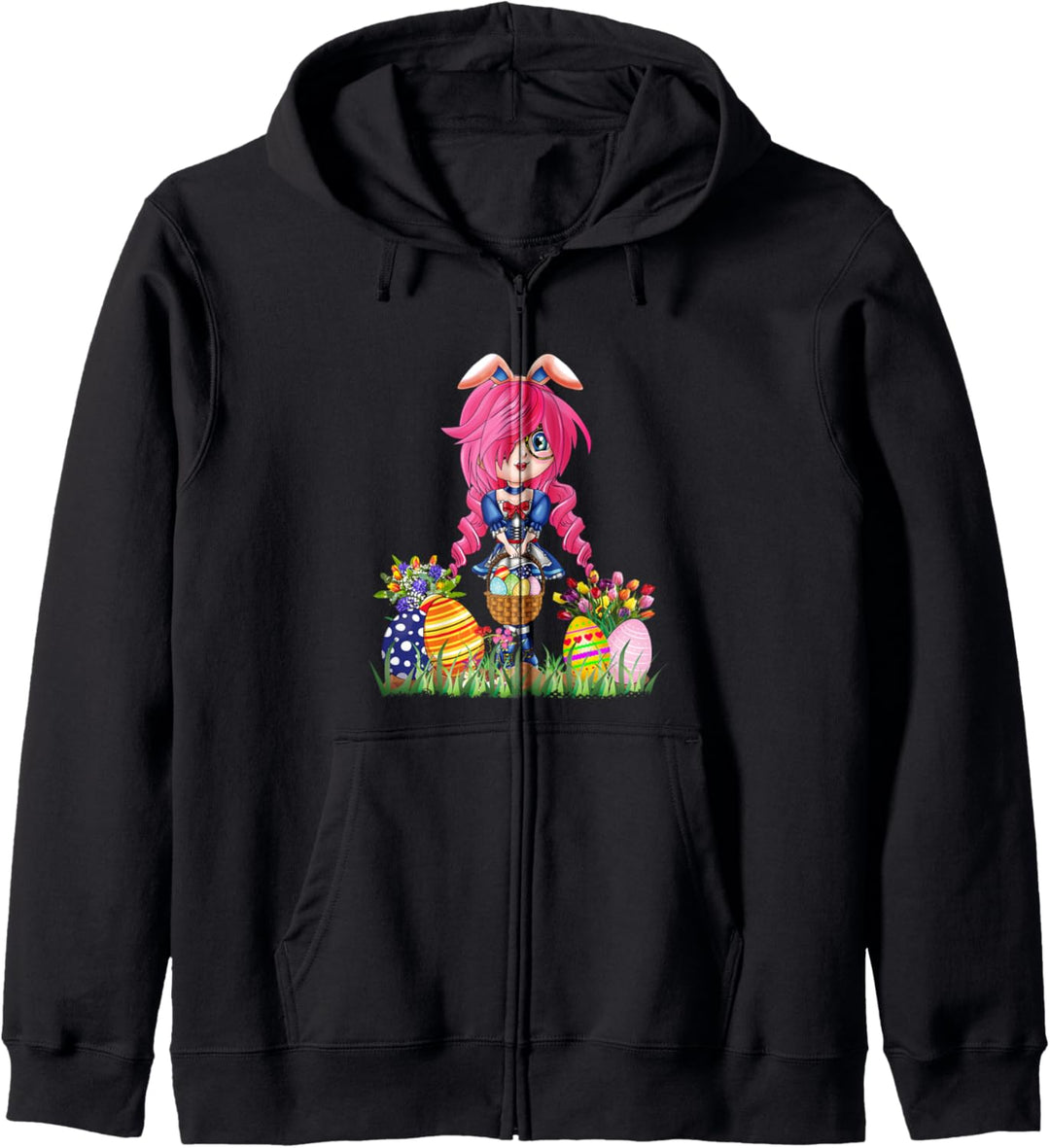 Easter Bunny Ears Japanese Anime Merch Cute Manga Teen Girls Kapuzenjacke