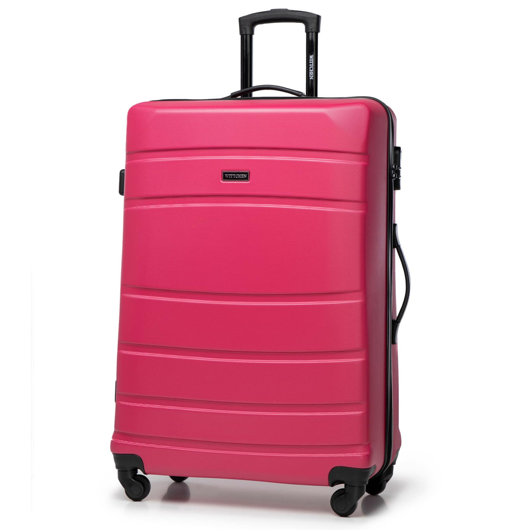WITTCHEN Grosser Koffer Trolley Koffer Reisekoffer aus ABS Hartschalen Trolley 4 Rollen Kombinations