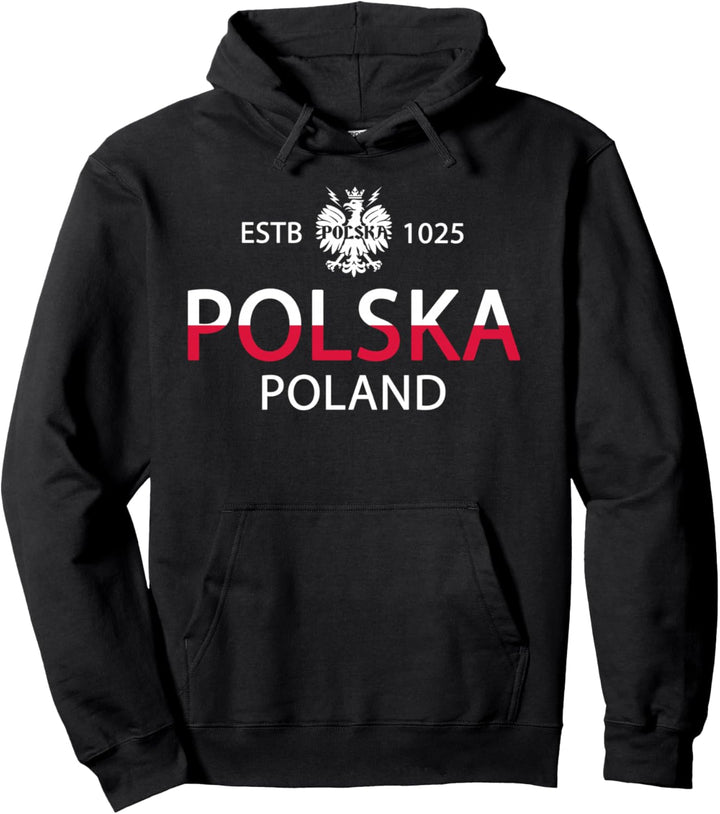Polish Flag - Polska Eagle - Poland History - Polska Poland Pullover Hoodie