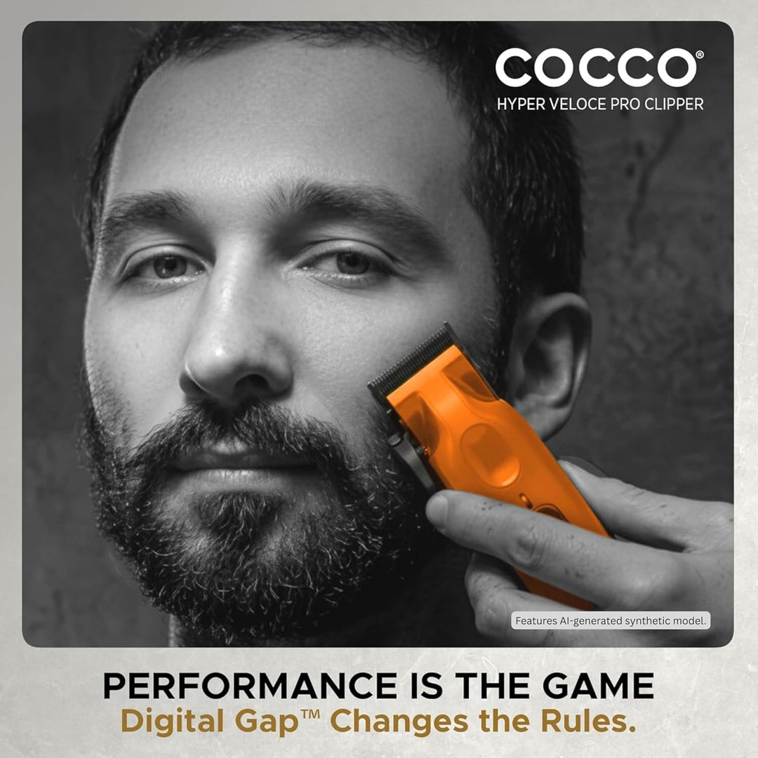 Cocco® Hyper Veloce Pro Clipper Collection: Präzisions-Schermaschine für Profis - Digital Gap™ Graph