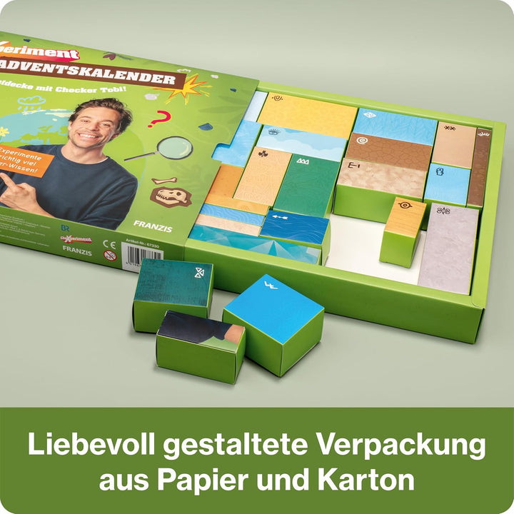 FRANZIS 67330 - CheXperiment Adventskalender Forsche und entdecke mit Checker Tobi! Forsche und entd