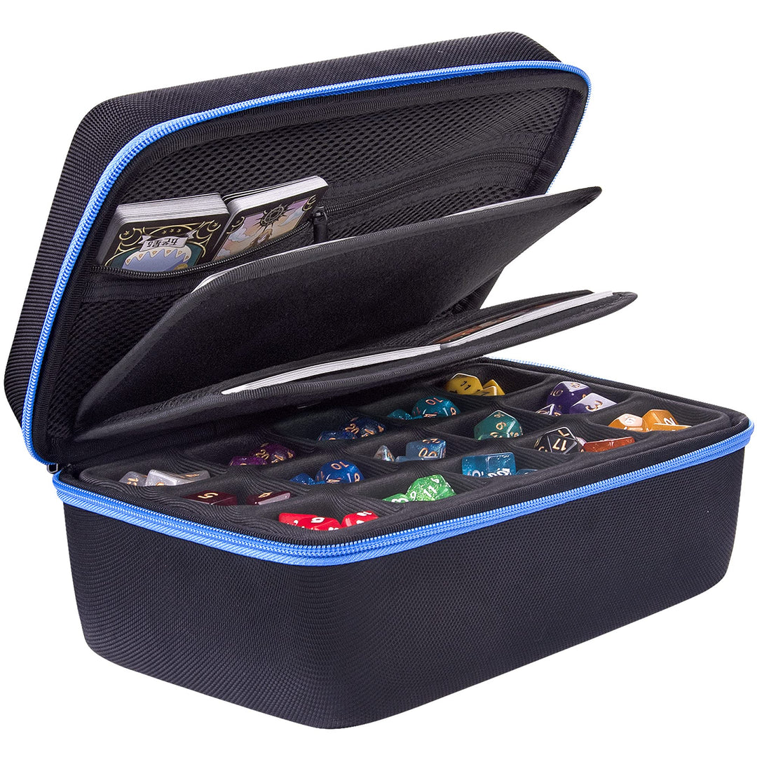 SIQUK Würfeletui kompatibel mit DND Würfel Set, Tischspiele Würfel Fall und Würfel Rollen Tablett Wü