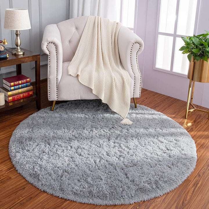 Teppich Rund Teppich Wohnzimmer Hochflor Teppiche Langflor Wohnzimmerteppich für Wohnzimmer Flauschi