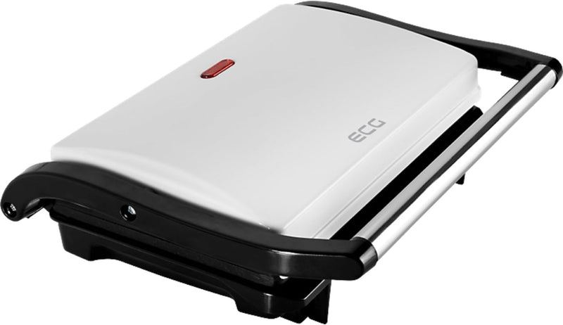 ECG S 1070 Panini Maker/Mini Grill, Legierter Stahl, Weiss