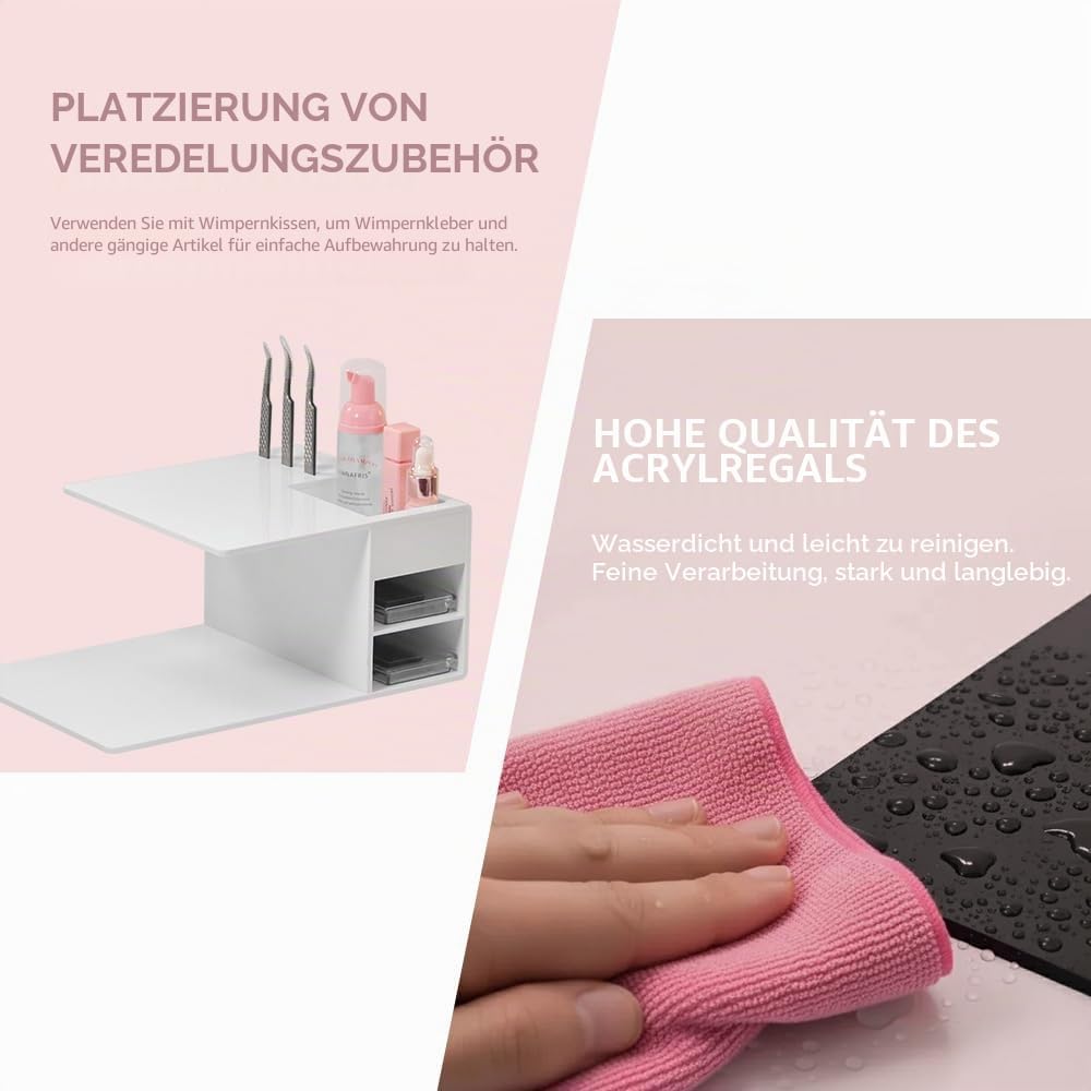 U-Förmiges Wimpernkissen, Wimpernverlängerung Zubehör für Schönheitssalon, Werkzeughalter für Wimper
