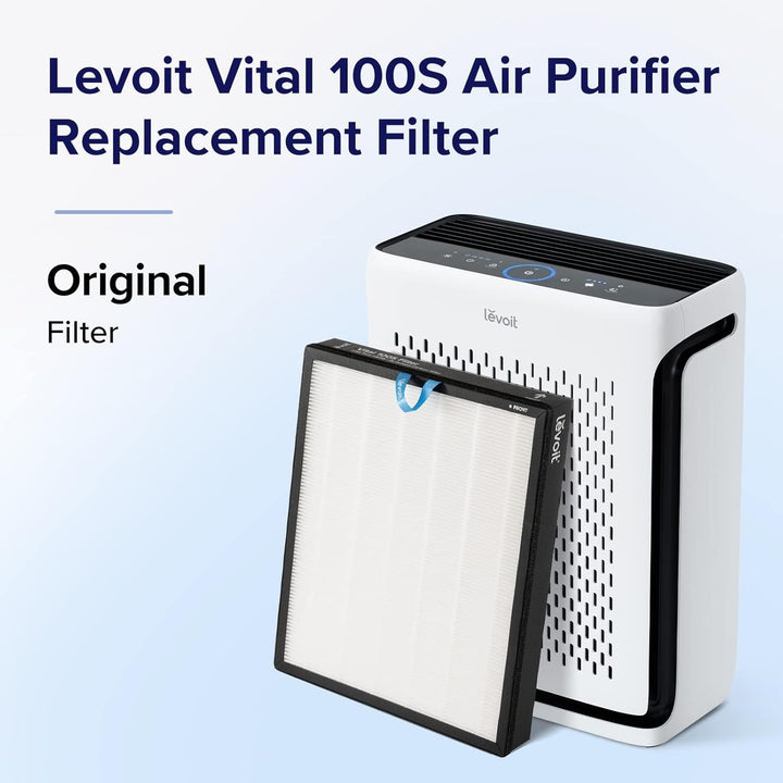 LEVOIT Vital 100S Originaler Ersatzfilter, hocheffizienter Aktivkohlefilter und Vorfilter, HEPA Filt