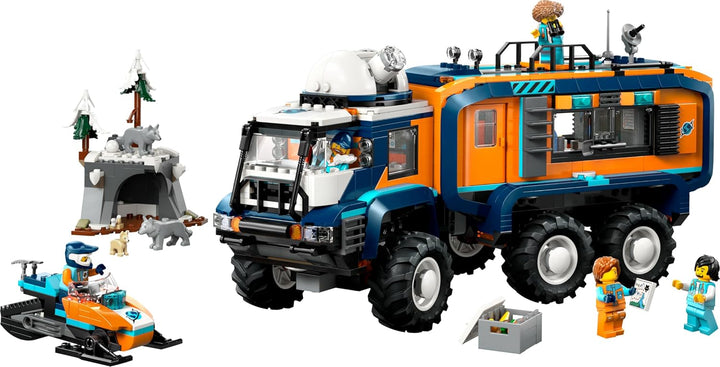 LEGO City Arktis-Truck mit Labor – BAU- und Spielset – Erkundungsfahrzeug mit Lenkung und Federung –