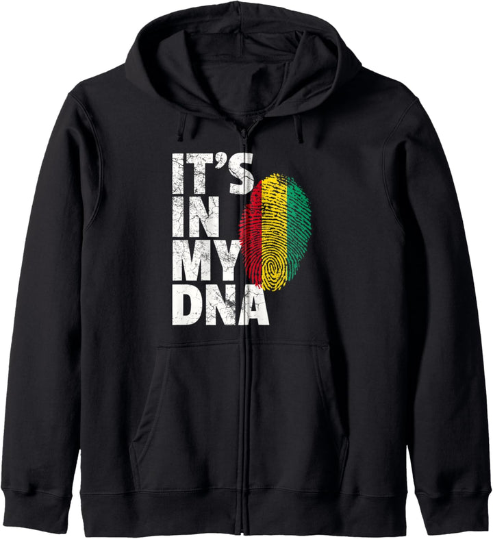 IT'S IN MY DNA Guinea Flag Pride National Country Roots Gift Kapuzenjacke