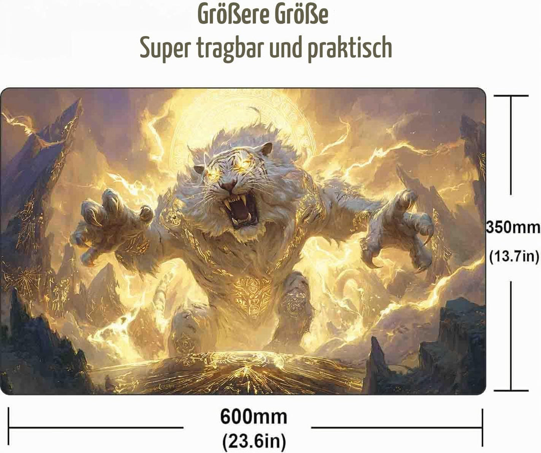 TCG MTG Spielmatte 24 × 14 - Premium-Spielmatte mit genähtem Rand mit glatter Stoffoberfläche und ru