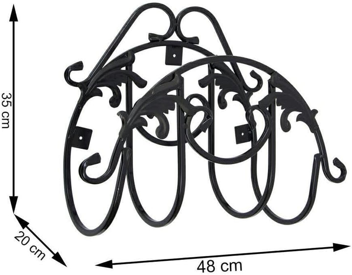 Wandhalterung Gartenschlauch Halterung Antik | Schlauchhalter Wand Metall für Garten | Ideal auch al