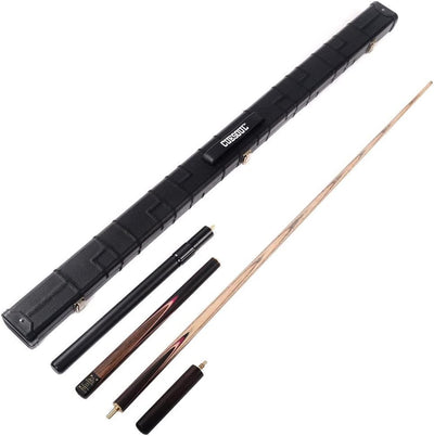 CUESOUL Klassische Handgemachte 57 Zoll Palisander 3/4 Stück Snooker Queue mit Schwarz Köcher und Al