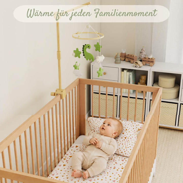 Lanttoe Baby Mobile Halterung Holz für Babybett Kinderbett Mobile Halterung Pro mit DIY-Zubehör, Mob