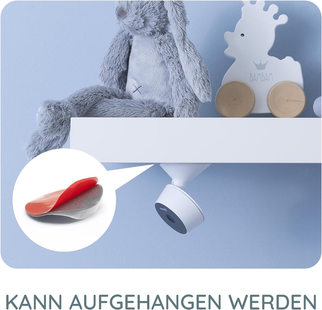 Alecto Smartbaby5 Babyphone mit Kamera - WLAN Babyphone mit Kamera - Gegensprechfunktion - Infrarot-