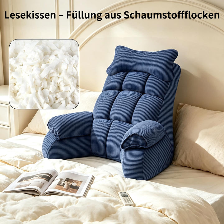 Lesekissen Bett mit Rückenlehne, Rückenkissen Sofa &amp; Bett Erwachsene | Lesekissen für Bett &amp; Sofa, R