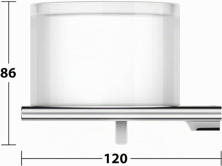 KEUCO Lotion-Spender Metall verchromt und Kristall-Glas, Inhalt nachfüllbar ca. 150ml, Seifenspender