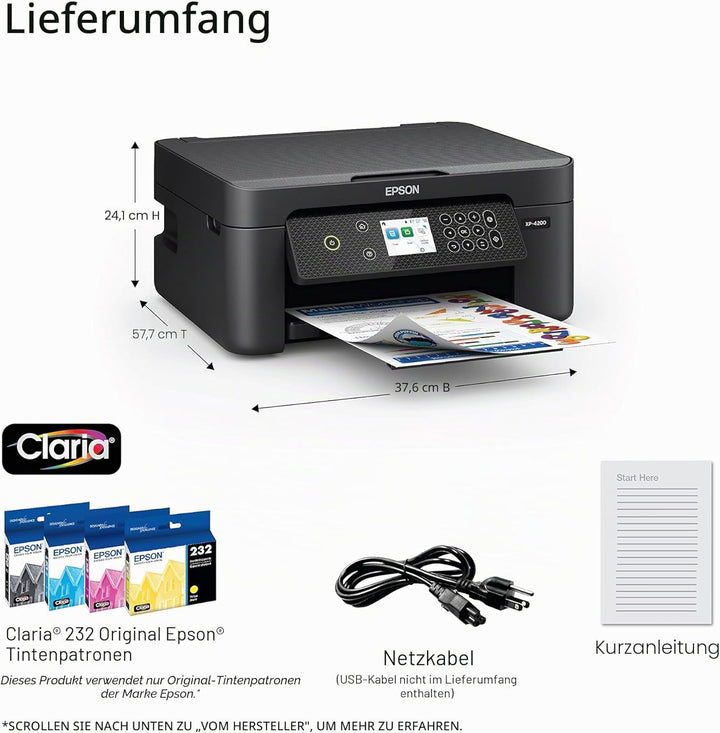 Epson Expression Home XP-4200 Wireless-All-in-One-Farbdrucker mit Scannen, Kopieren, automatischem 2