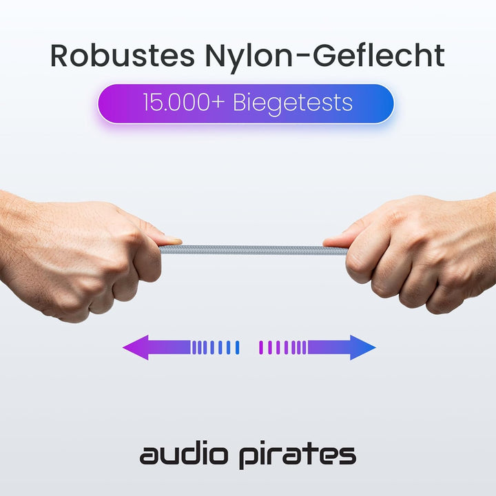 audio pirates Klinke auf Cinch | RCA-Kabel | 3,5mm-Klinkenkabel auf 1x Cinch-Kabel | Audio-Kabel für