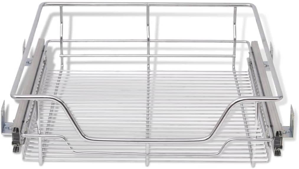 vidaXL 2X Einbauschublade Teleskopschublade Korbauszug Küchenschrank 50 cm 500 mm, 500 mm