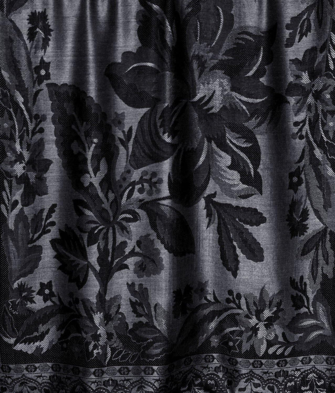 Lorenzo Cana Marken Pashmina Damenschal Naturfaser Floral Blumen Stola Schaltuch Tuch Stola 70 cm x