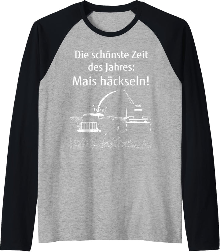 Die schönste Zeit des Jahres hacken Mais Raglan