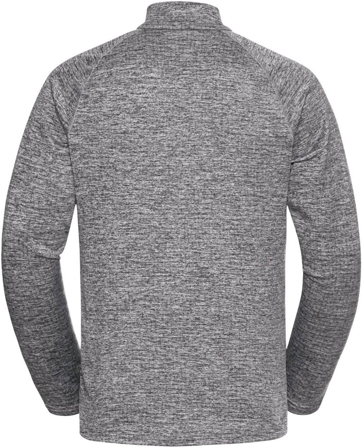 Odlo Herren FLI Half Zip Longsleeve 3XL Grey Melange, 3XL Grey Melange
