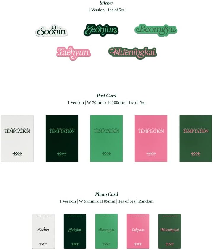 TOMORROW X TOGETHER TXT - THE NAME CHAPTER : TEMPTATION [Lullaby ver.] Album (Random ver.), Random V