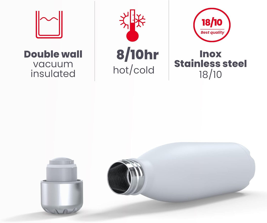 IBILI - Thermokanne Venice, 500 ml, Edelstahl 18/10, Doppelwand, wiederverwendbar Venezia 500 ml, Ve