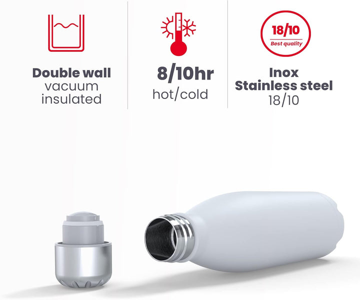 IBILI - Thermokanne Venice, 500 ml, Edelstahl 18/10, Doppelwand, wiederverwendbar Venezia 500 ml, Ve